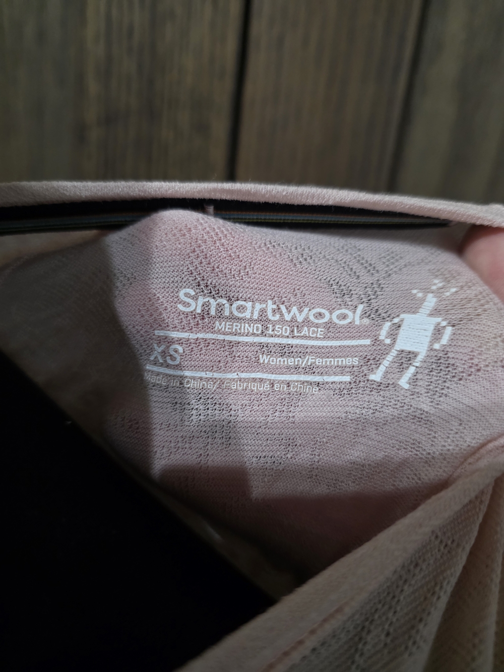 Smartwool Lace Pale Pink Long-Sleeve Crew - Picture 3 of 3